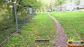 Amateur sex date chick fucked in public abandoned building