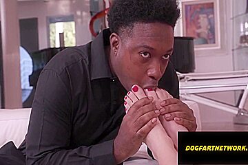Jack Blaque And Kylie Rocket - Naughty Stepdaughter Gives Footjob To Bbc Stepdaddy