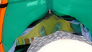 Risky Camping Blowjob Ends With Cum In Mouth - Letty Black
