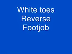 Some skilled reverse footjob